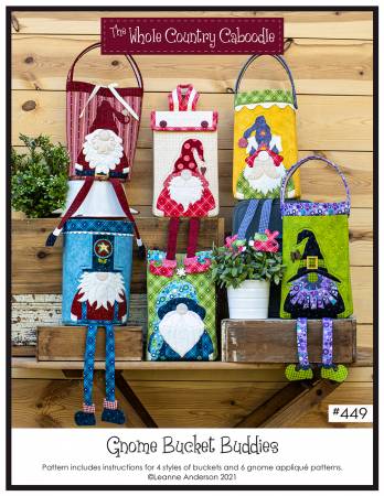 Gnome Bucket Buddies Pattern by the Whole Country Caboodle