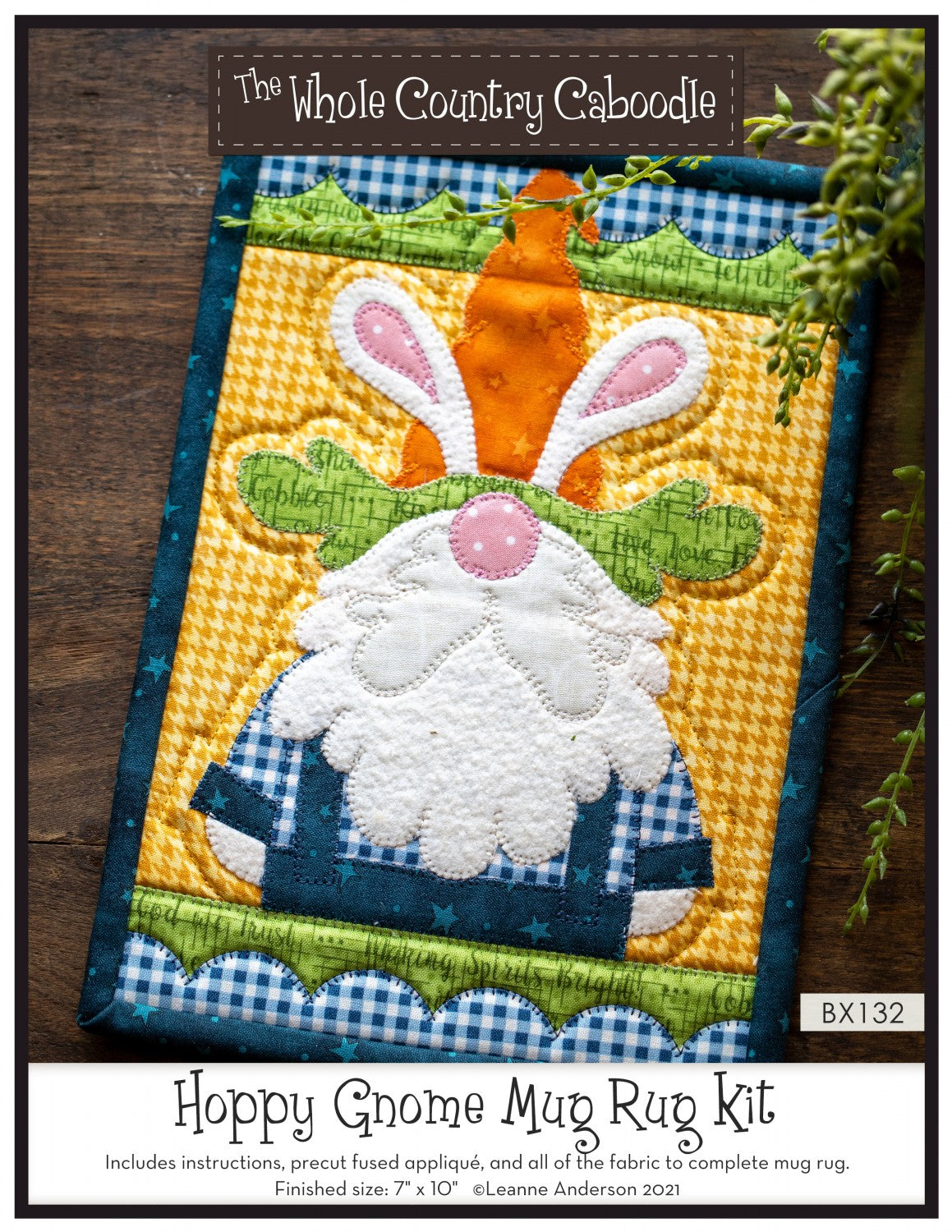Hoppy Gnome Mug Rug Kit