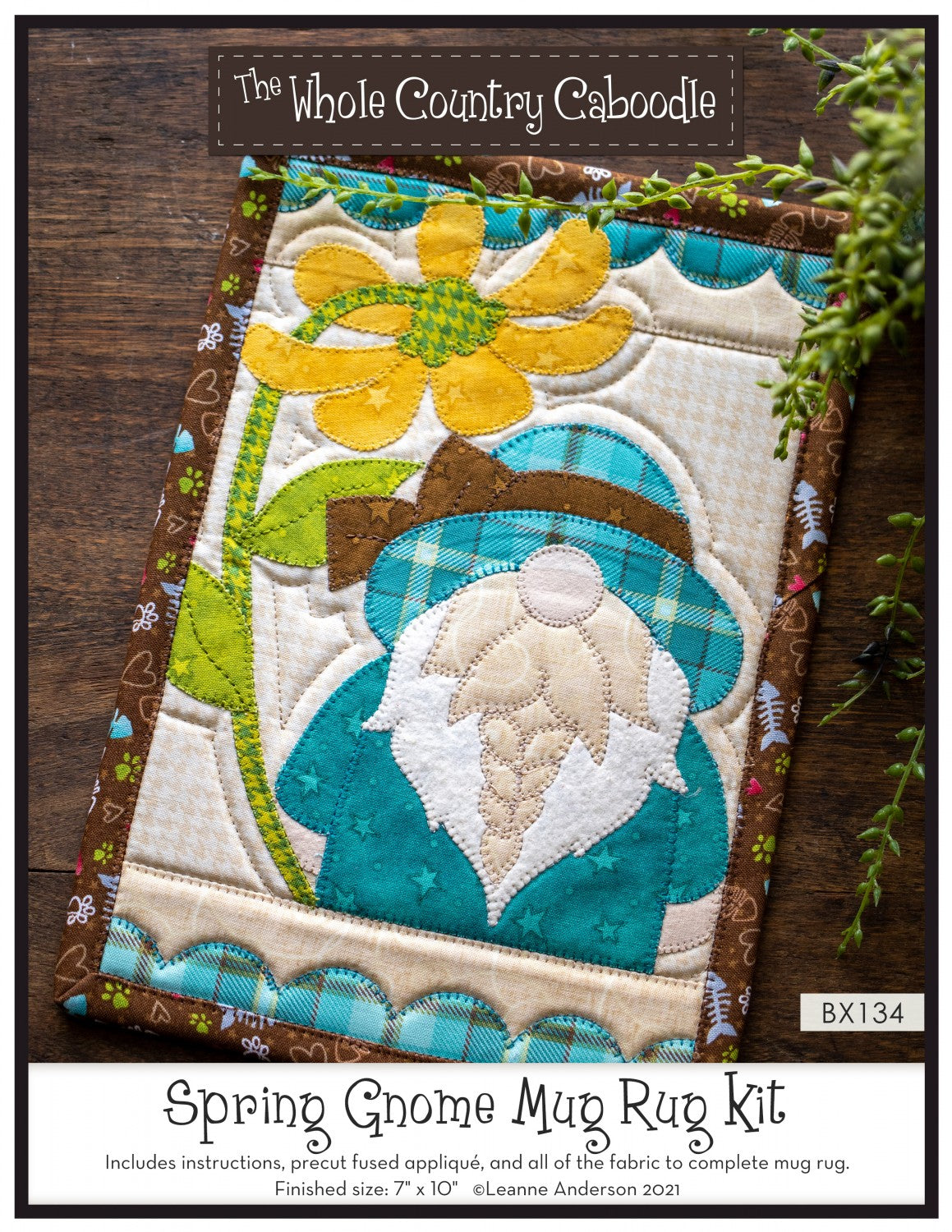 Spring Gnome Mug Rug Kit