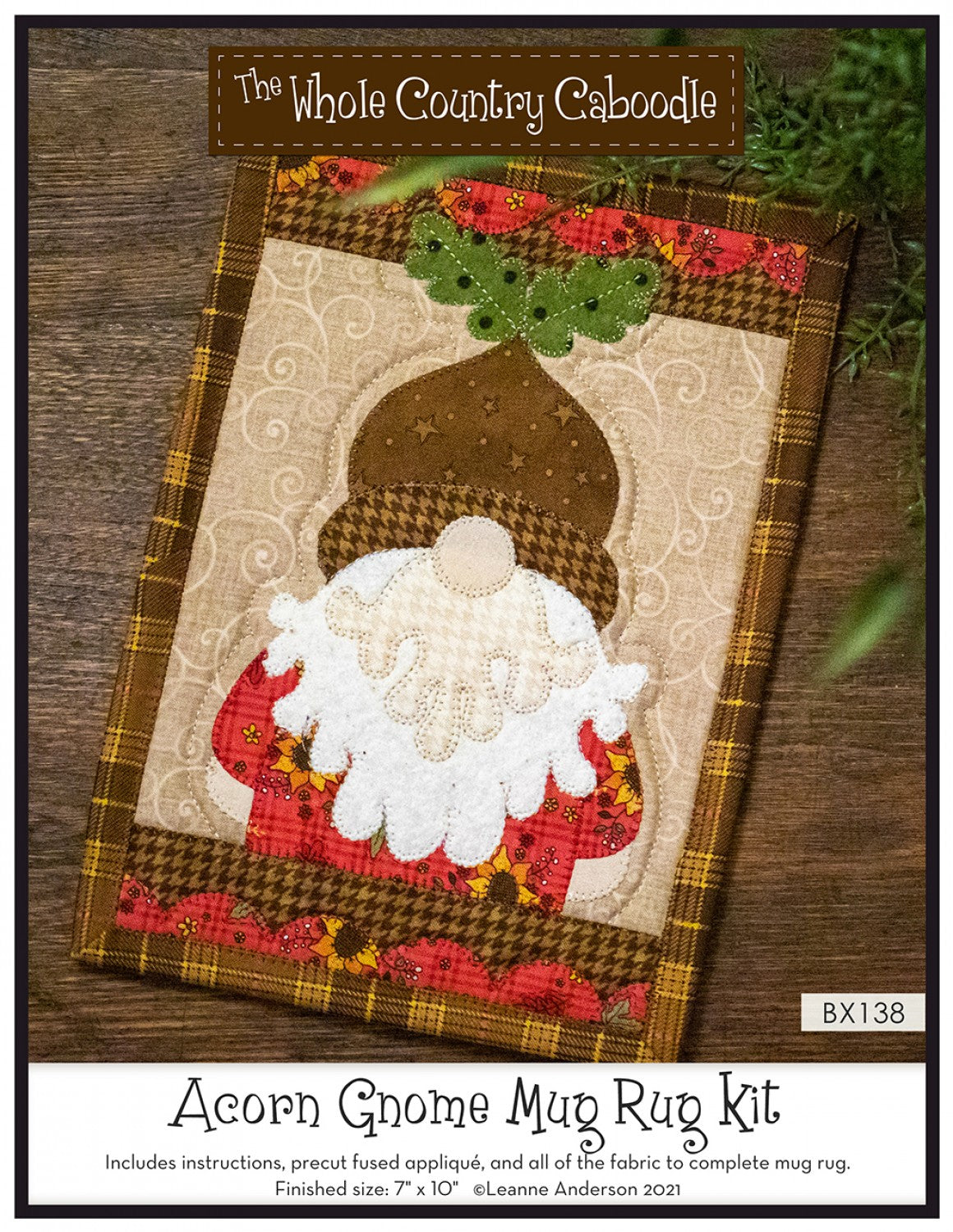 Acorn Gnome Mug Rug Kit