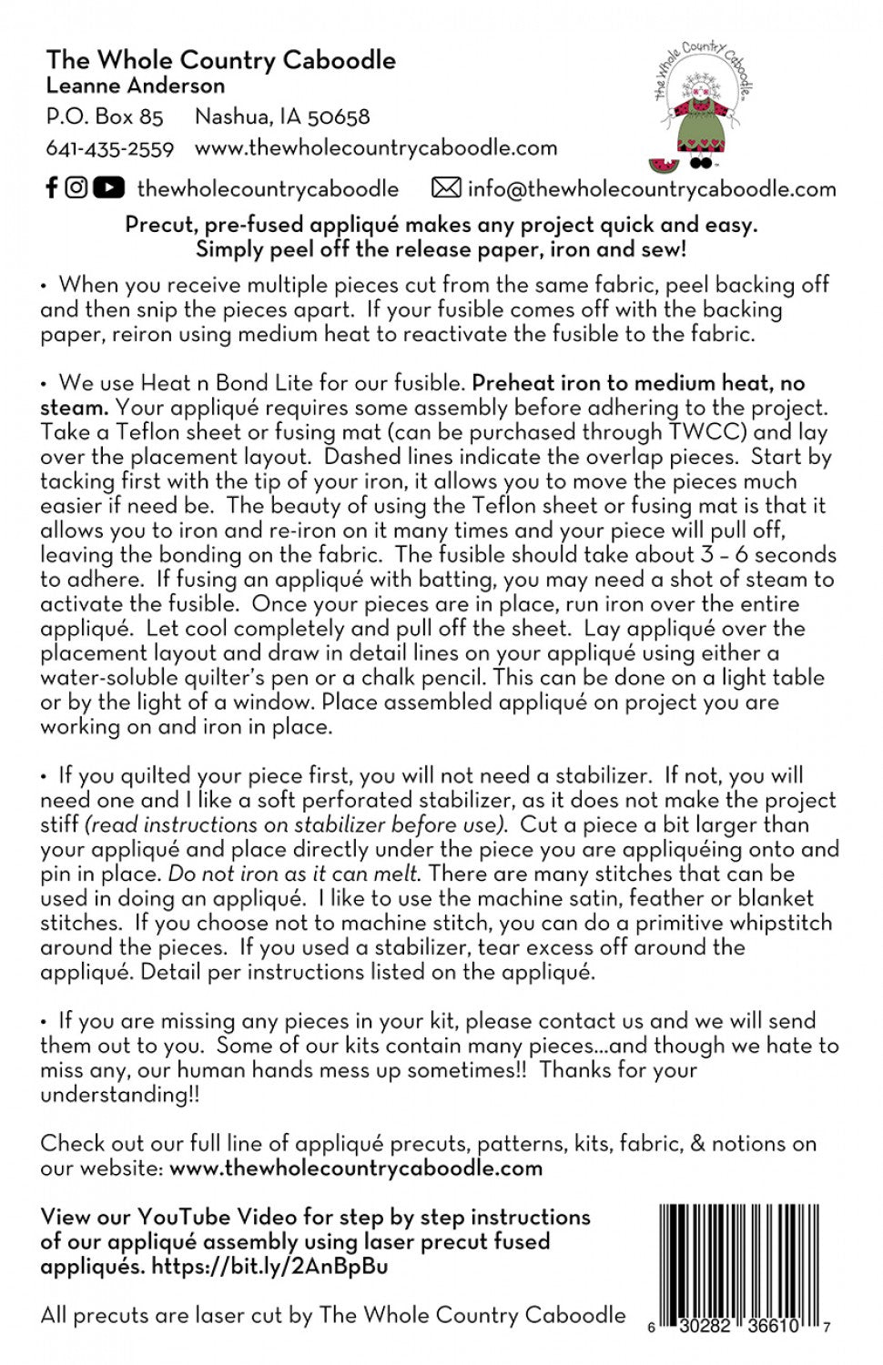 Daisy Gnome Precut Fused Applique Pack