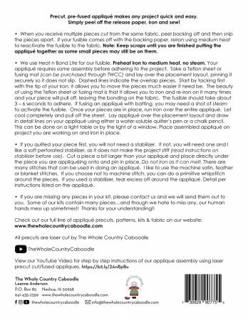 Back of the Tent Precut Fused Applique Pack by Whole Country Caboodle