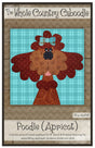 Poodle Apricot Precut Fused Applique Pack