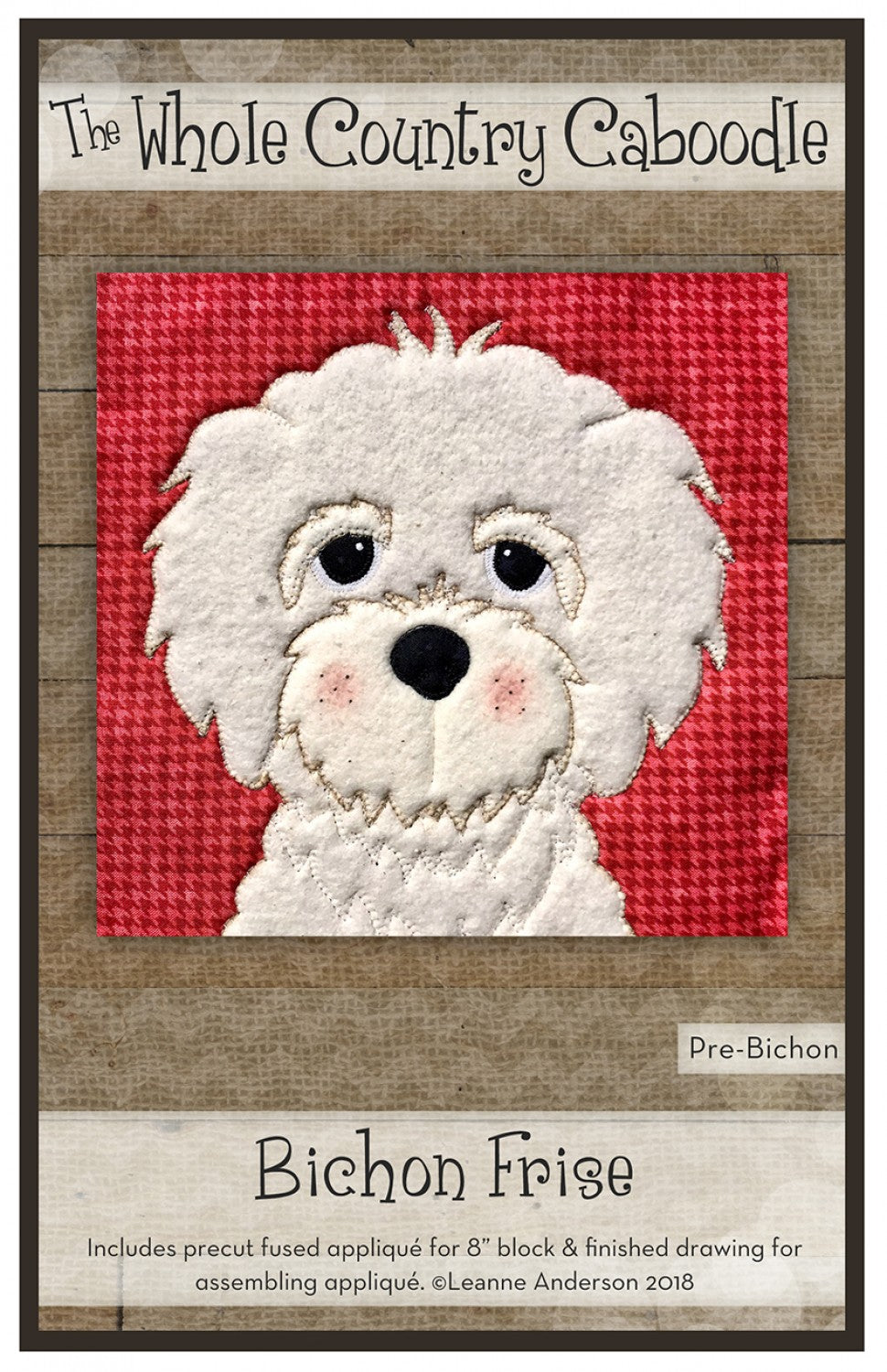 Bichon Frise Precut Fused Applique Pack