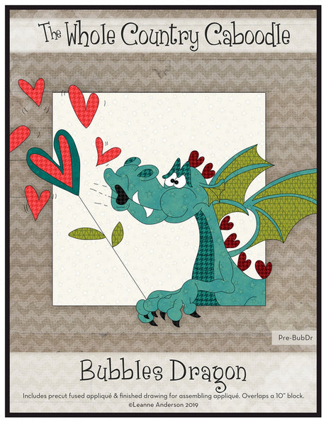 Bubbles Dragon Precut Fused Applique Pack