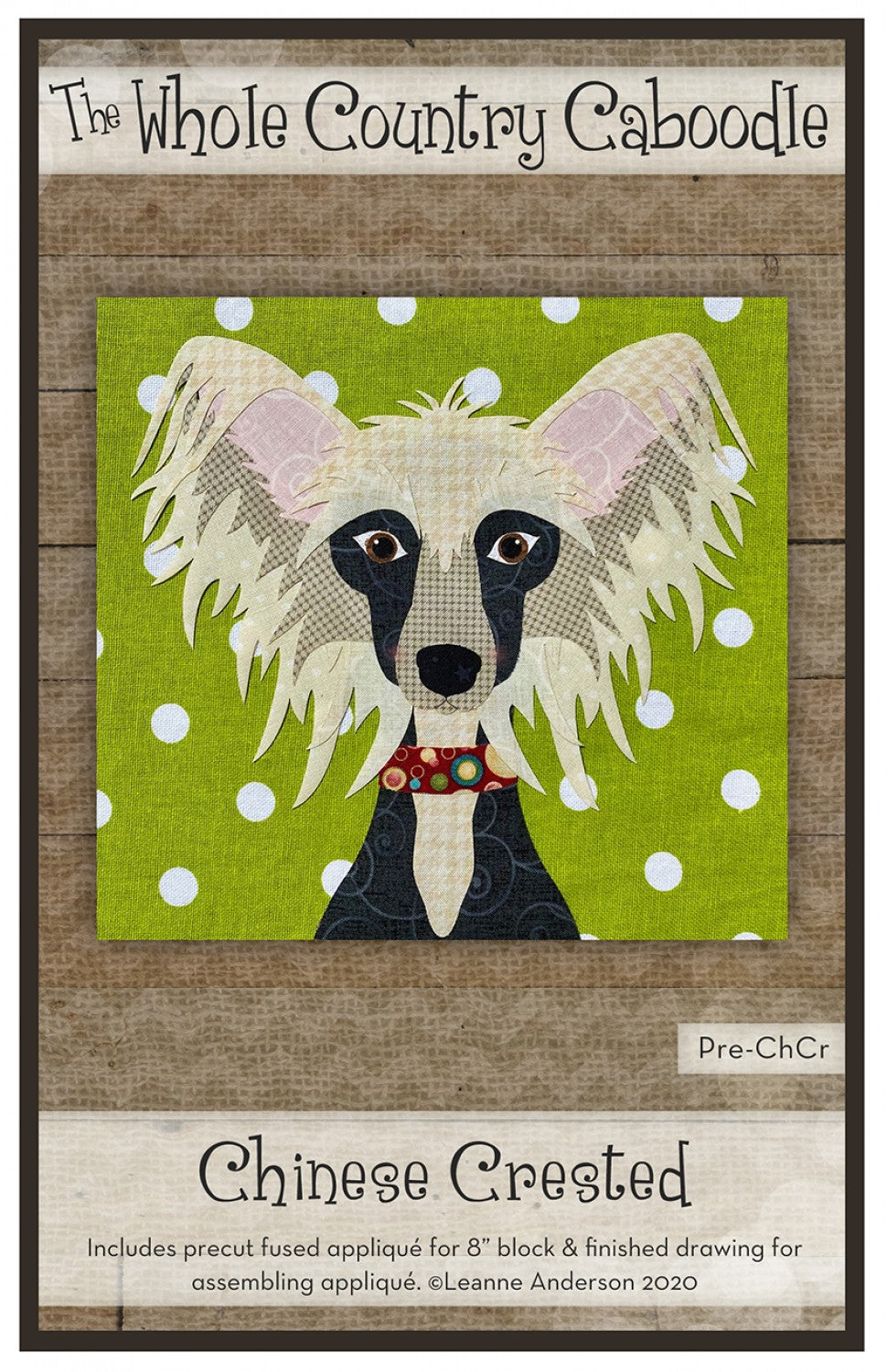 Chinese Crested Precut Fused Applique Pack
