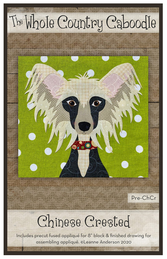 Chinese Crested Precut Fused Applique Pack
