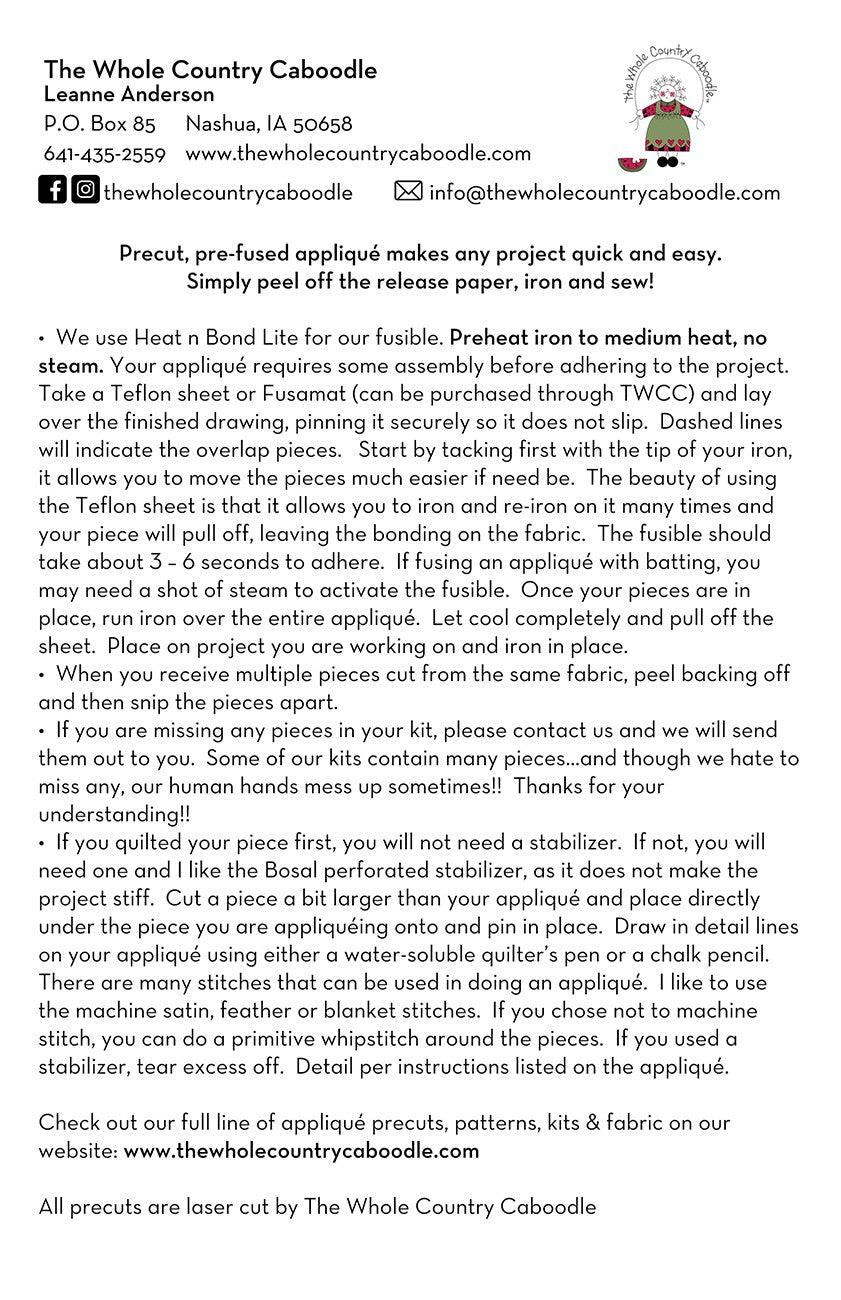 Dalmatian 2 Precut Fused Applique Pack