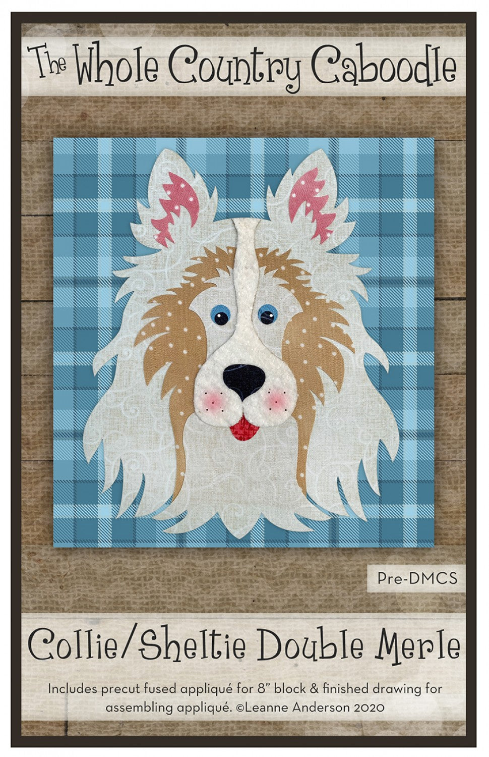 Collie/Sheltie Double Merle Precut Fused Applique Pack