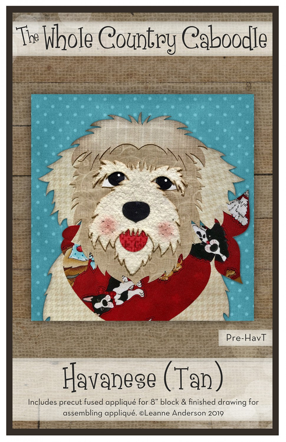 Havanese Tan Precut Fused Applique Pack