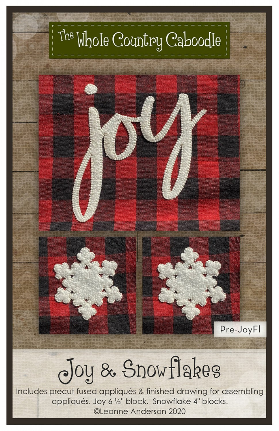Joy & Snowflakes Precut Fused Applique Pack