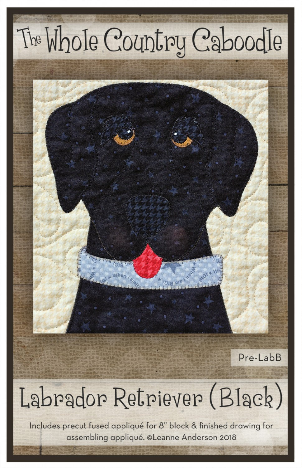 Labrador Retriever Black Precut Fused Applique Pack