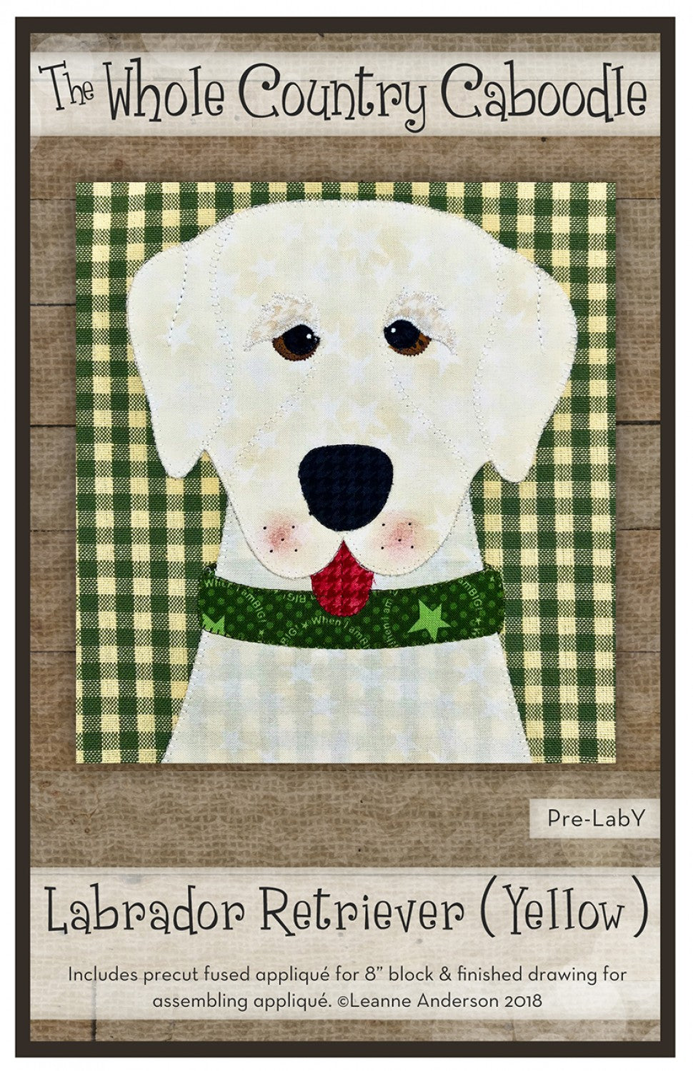 Labrador Retriever Yellow Precut Fused Applique Pack
