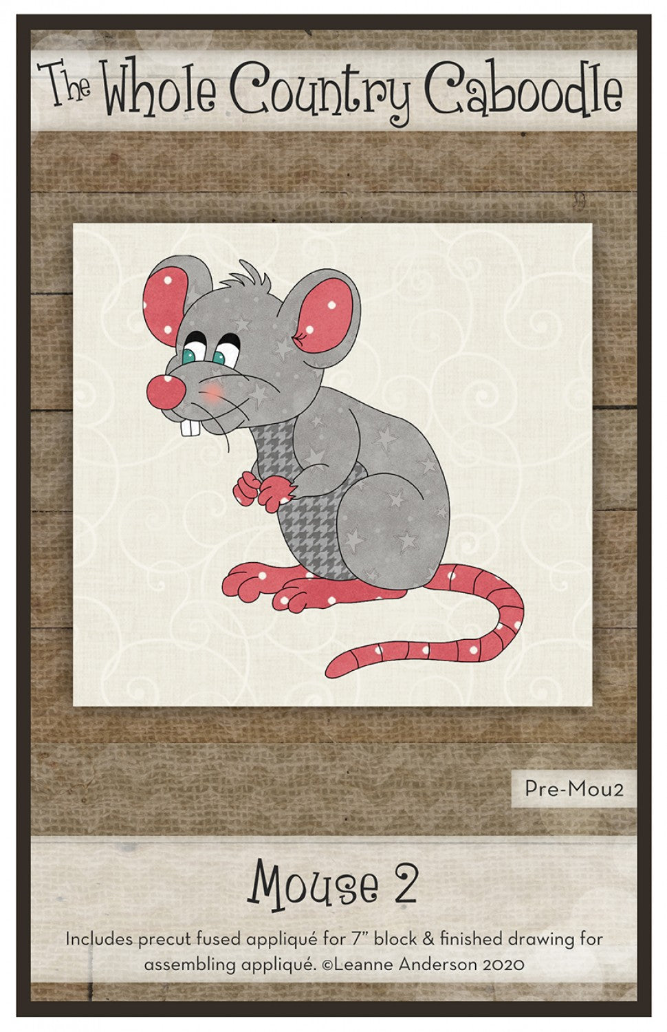 Mouse 2 Precut Fused Applique Pack