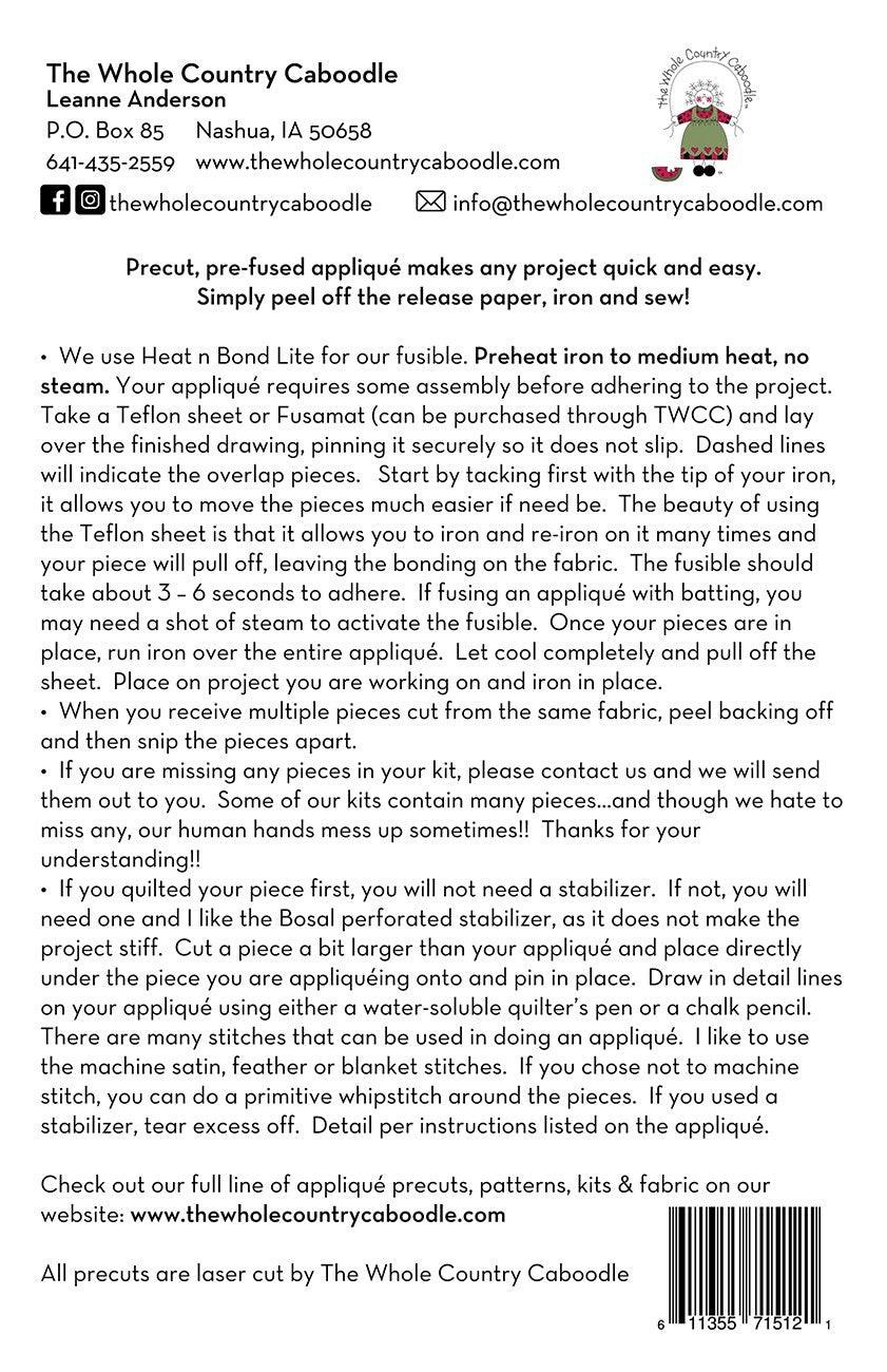 Navy House Precut Fused Applique Pack