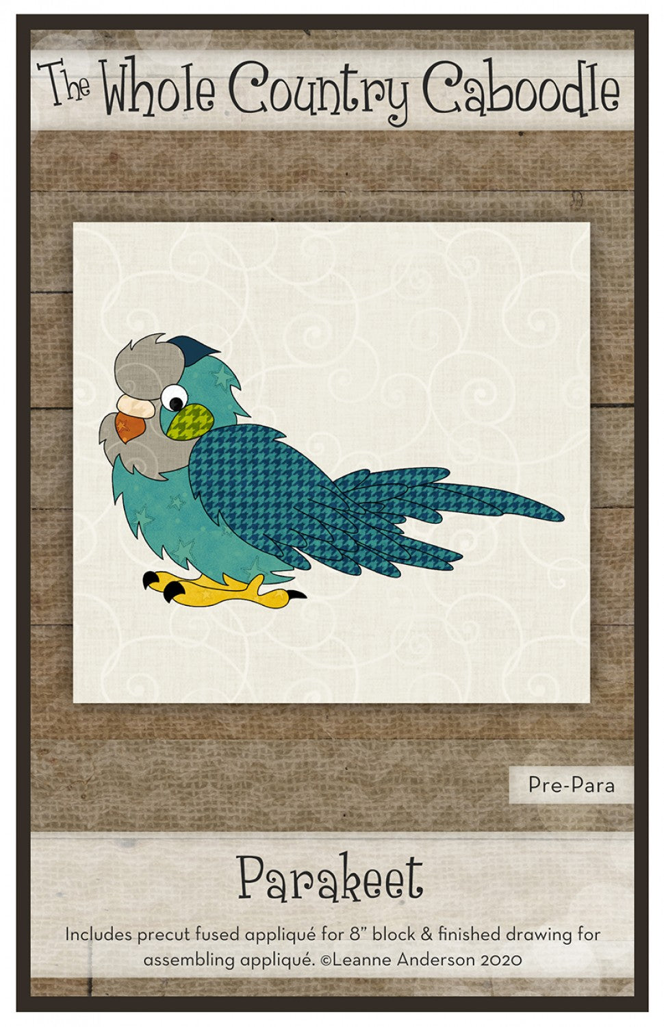 Parakeet Precut Fused Applique Pack