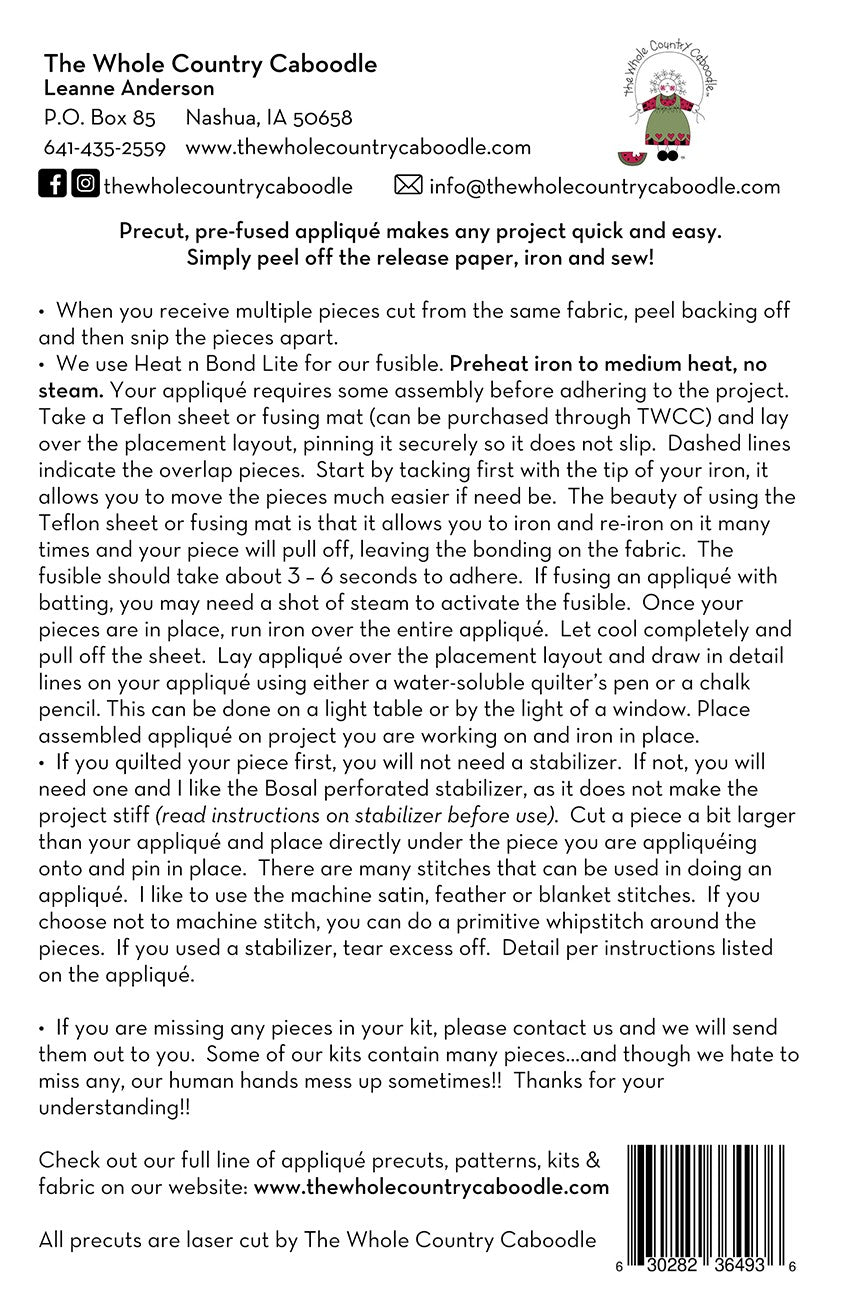 Parrot Precut Fused Applique Pack