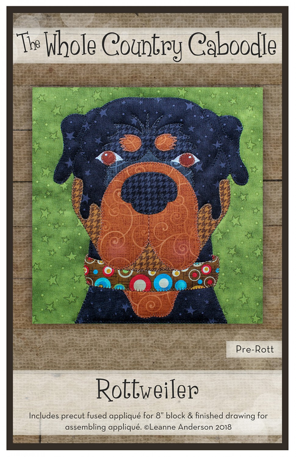Rottweiler Precut Fused Applique Pack