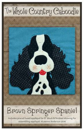 Brown Springer Spaniel Precut Fused Applique Pack