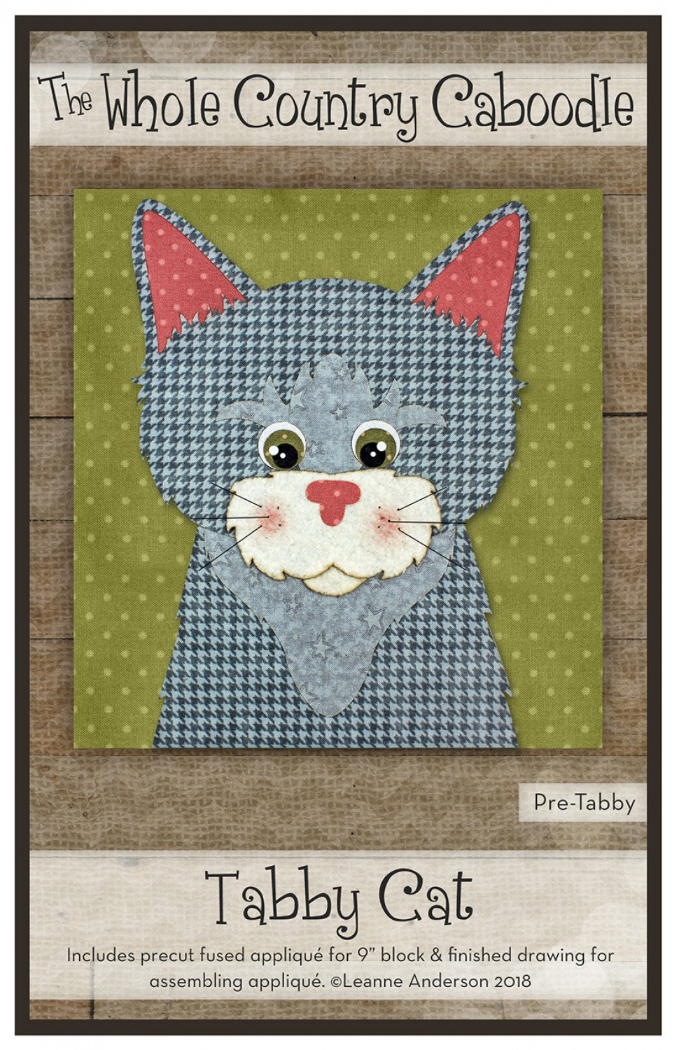 Tabby Cat Precut Fused Applique Pack