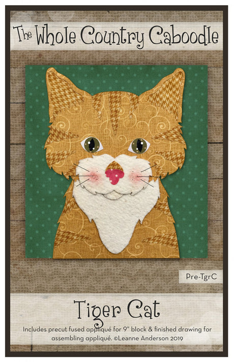 Tiger Cat Precut Fused Applique Pack