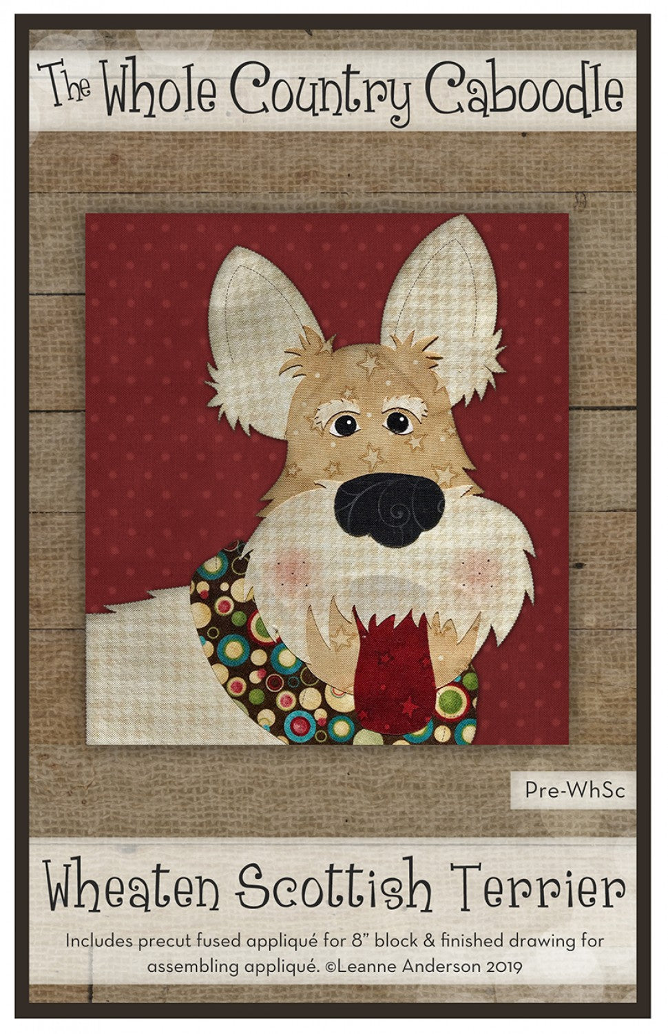 Wheaten Scottish Terrier Precut Fused Applique Pack
