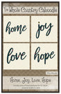 Home, Joy, Love Hope Precut Fused Applique Pack