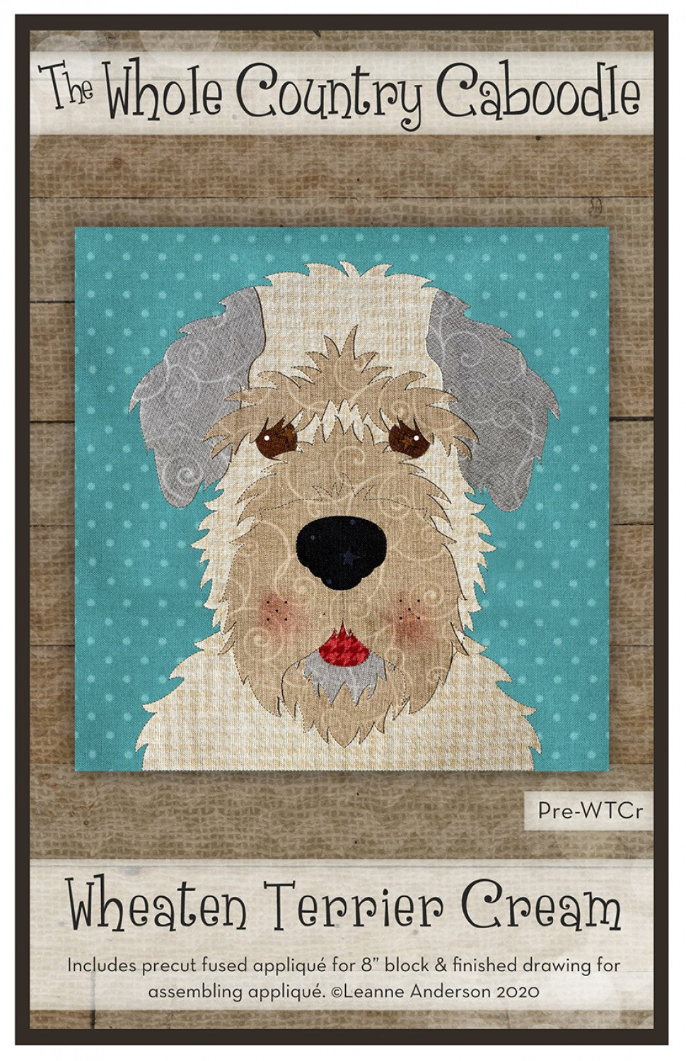 Wheaten Terrier Cream Precut Fused Applique Pack