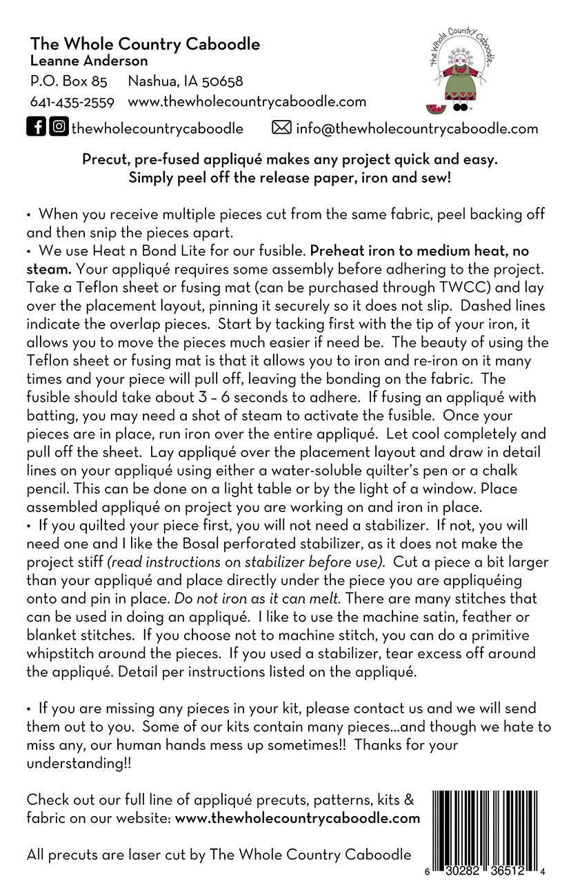 Wheaten Terrier Cream Precut Fused Applique Pack