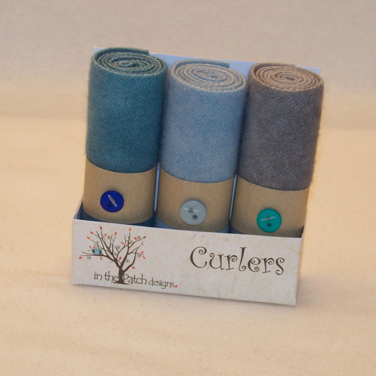 Wool Curlers 4in x 16in Ocean