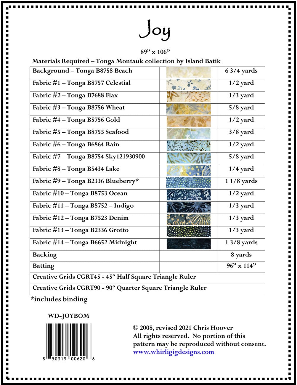 Joy Block of the Month