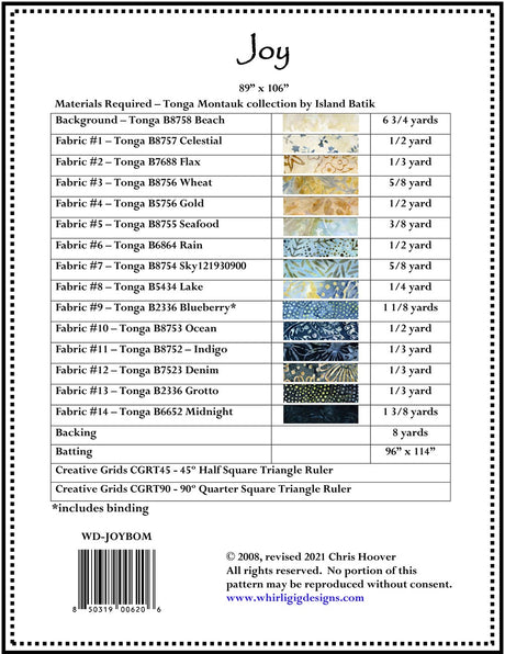 Joy Block of the Month