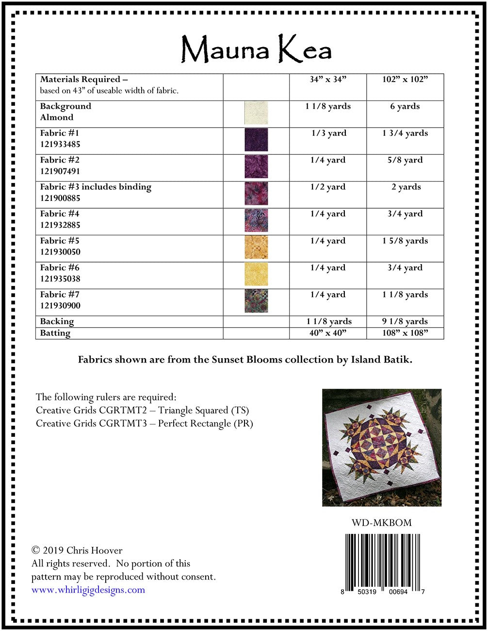 Maunea Kea Block of the Month