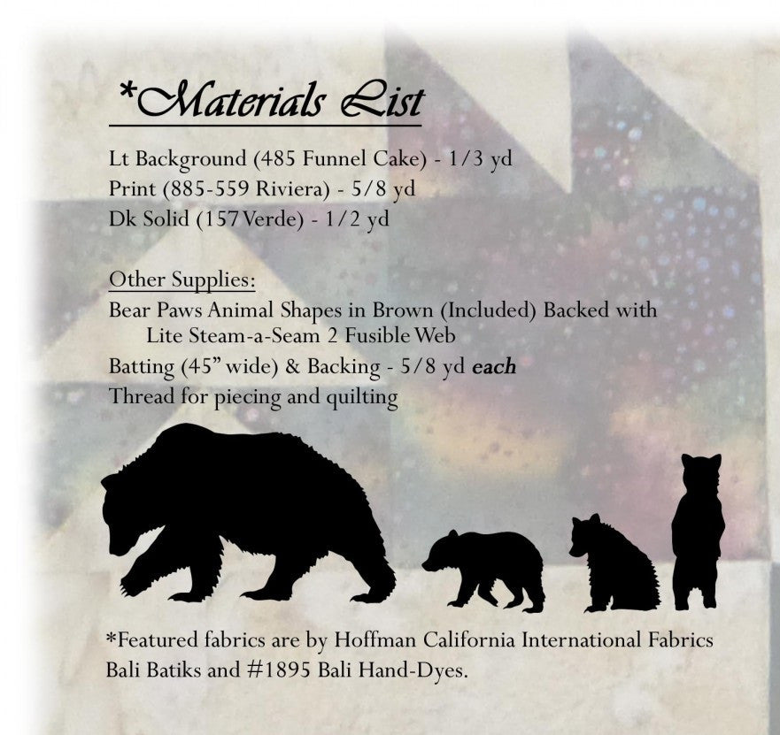 Bear Paws Pattern with Shapes