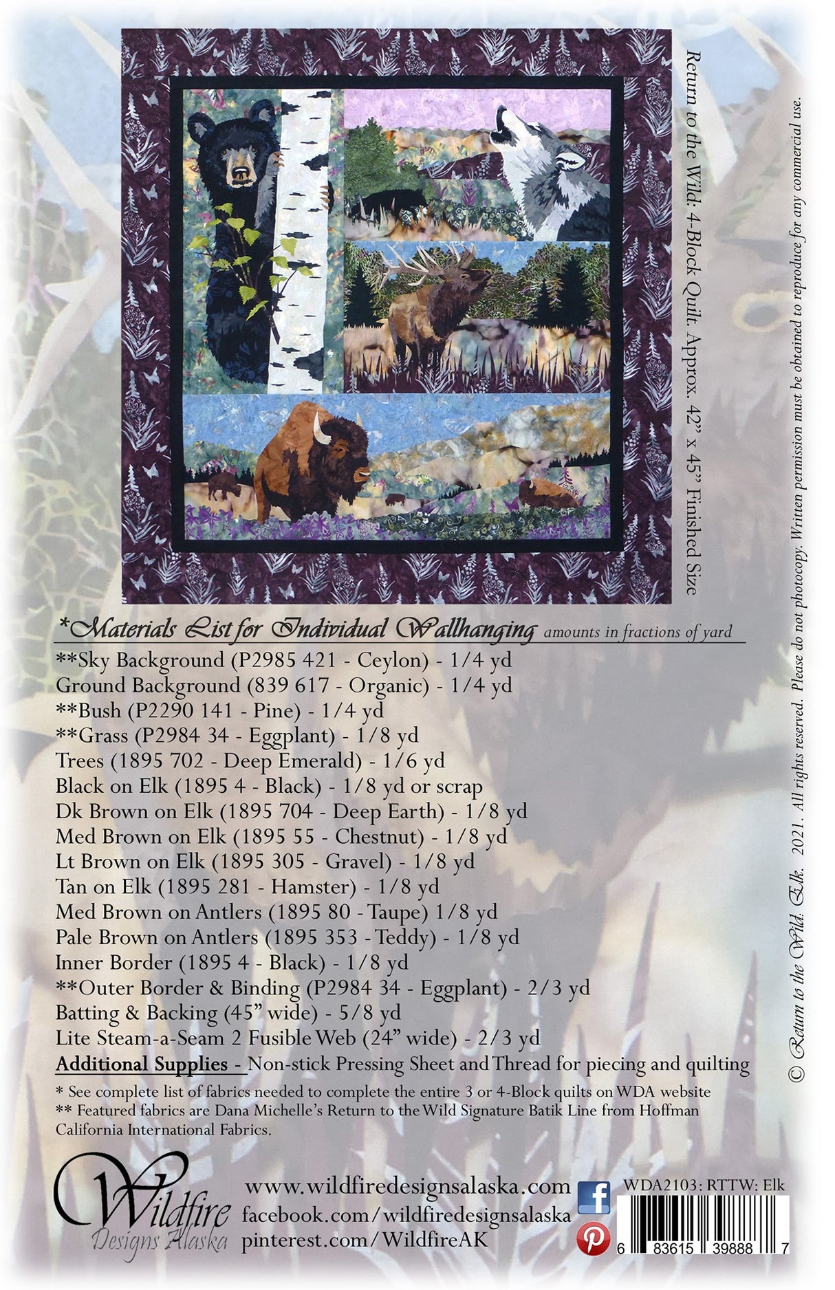 Return to the Wild: Elk Pattern