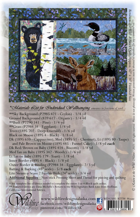 Return to the Wild: Moose Pattern