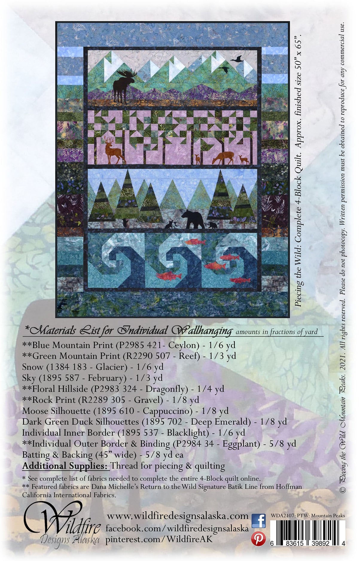 Piece the Wild: Mountain Peaks Pattern with Shapes