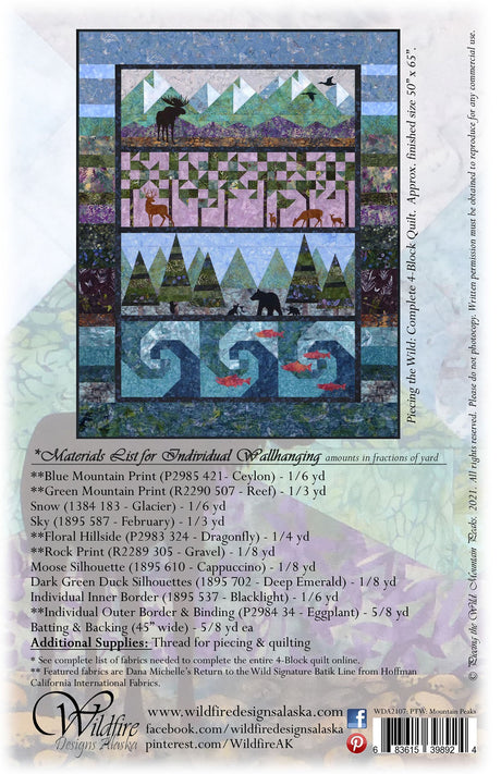 Piece the Wild: Mountain Peaks Pattern with Shapes