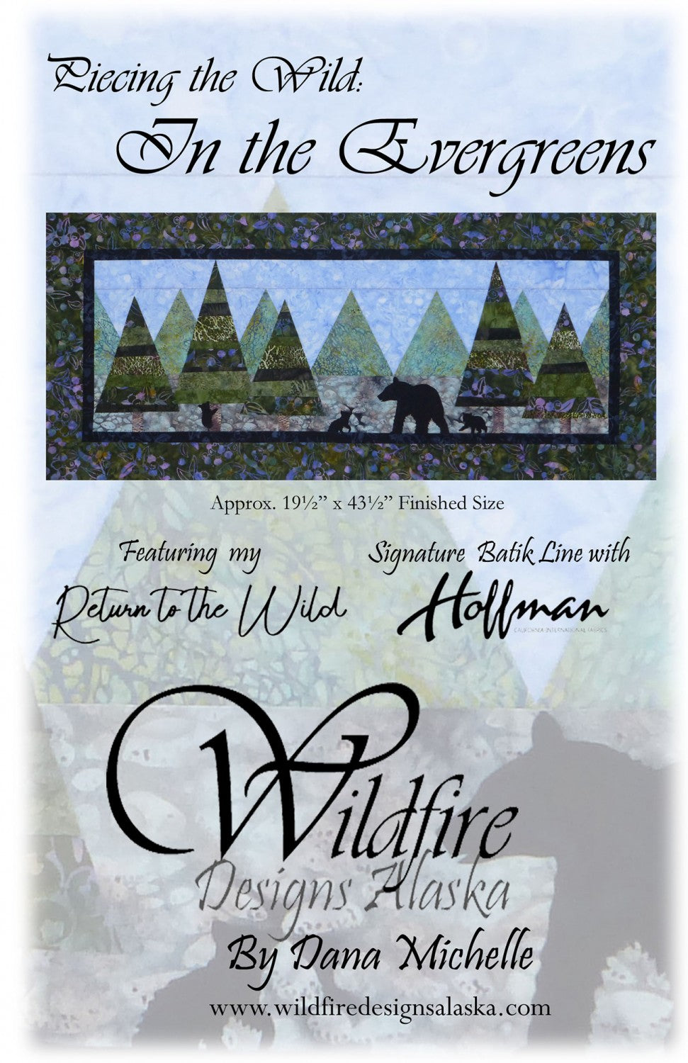 Piece the Wild: In the Evergreens Pattern with Shapes