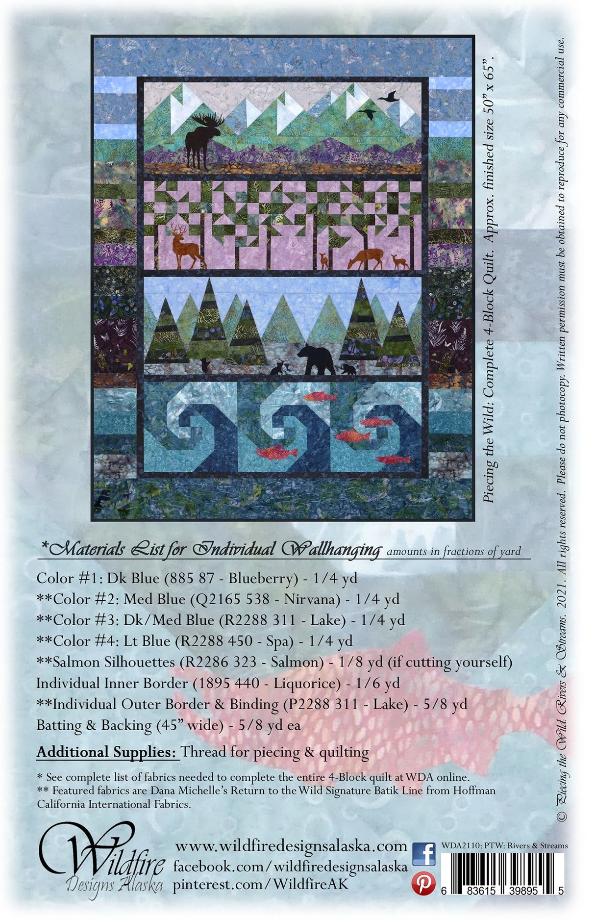 Piece the Wild: Rivers & Streams Pattern with Shapes