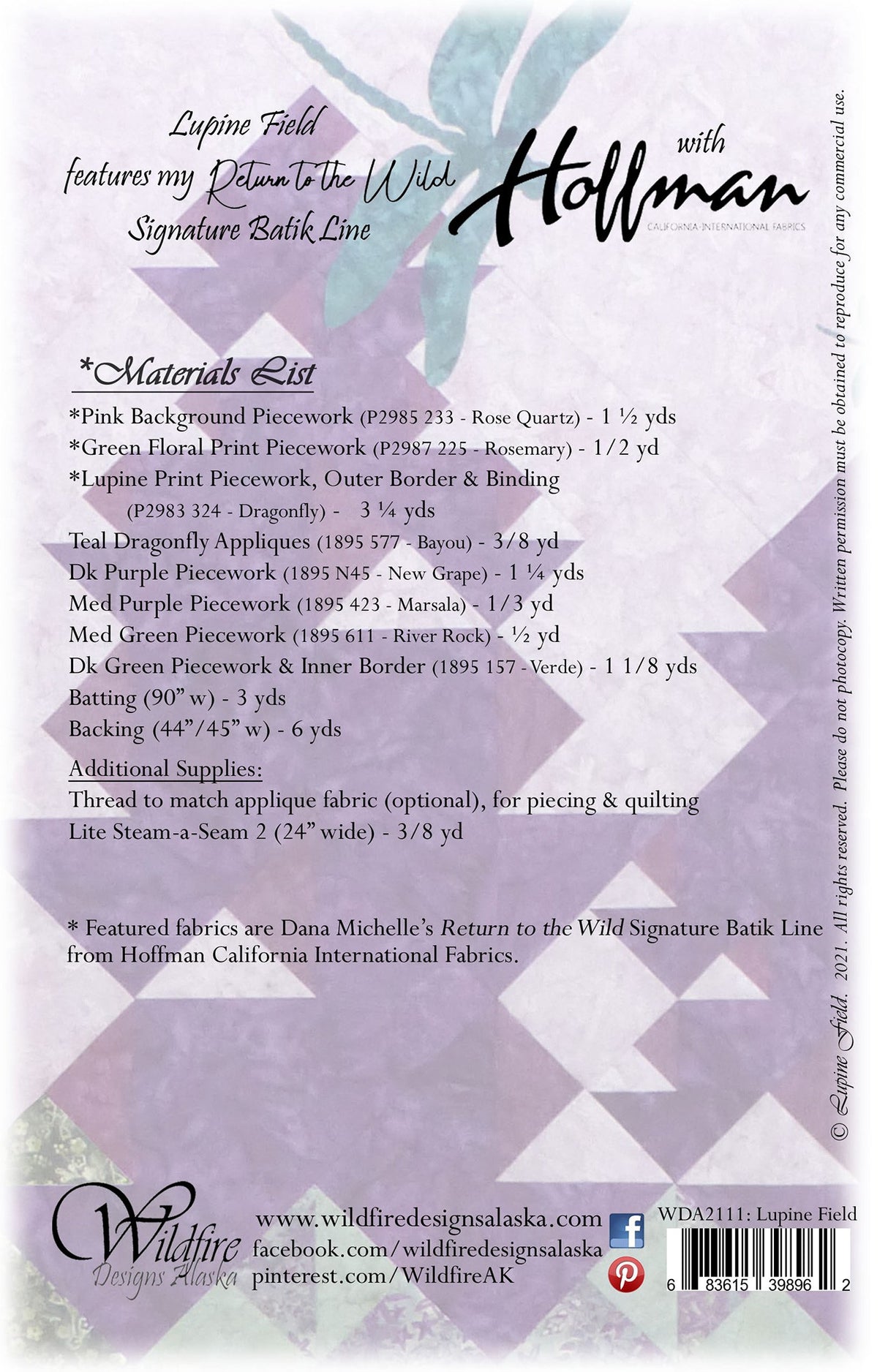 Lupine Field Pattern