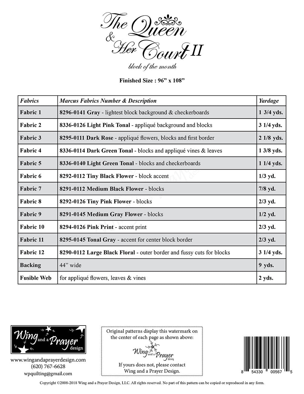 The Queen and Her Court Block of the Month II
