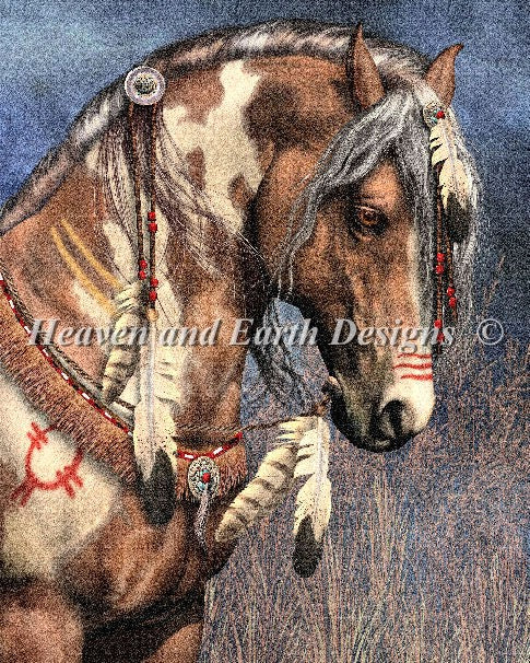 War Pony LP Cross Stitch By Laurie Prindle