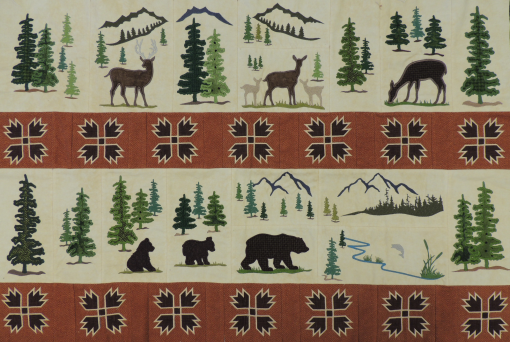 Wilderness Wildlife Machine Embroidery