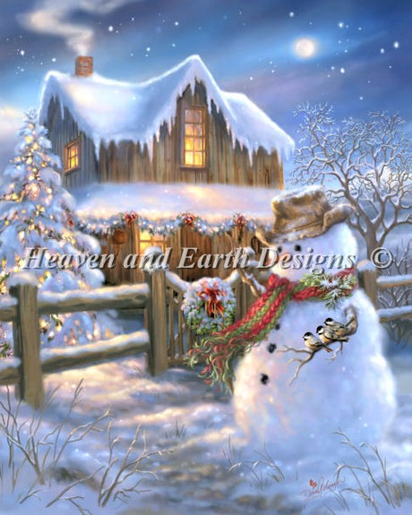 Woodhouse Christmas Cross Stitch By Dona Gelsinger