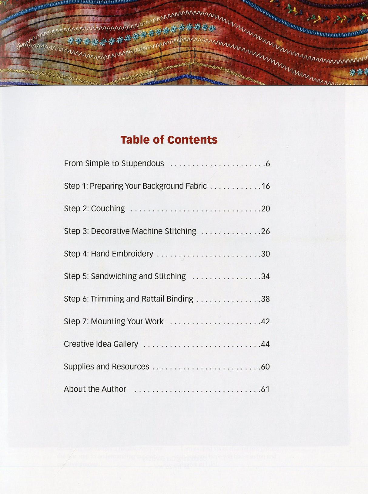 Stupendous Stitching: