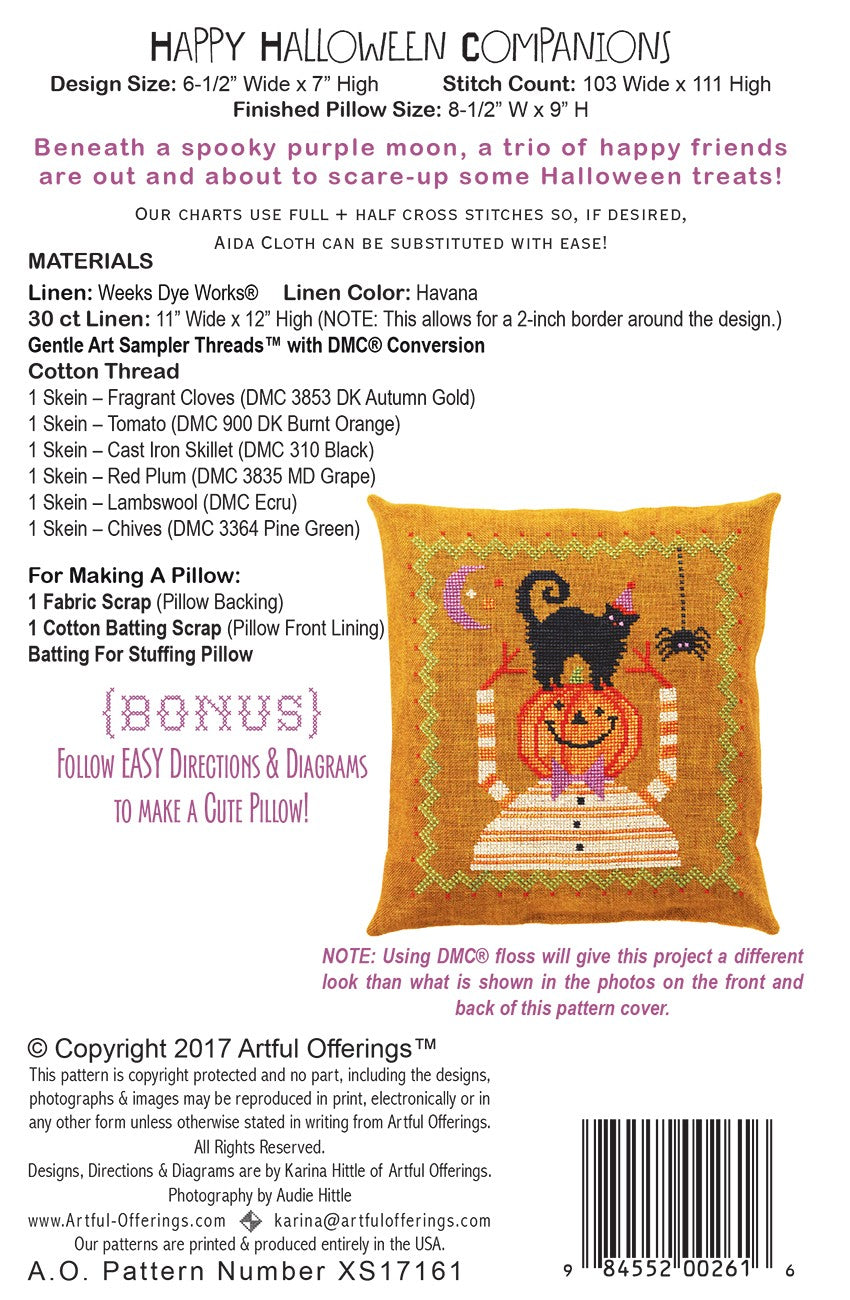 Happy Halloween Companions Quilt Pattern