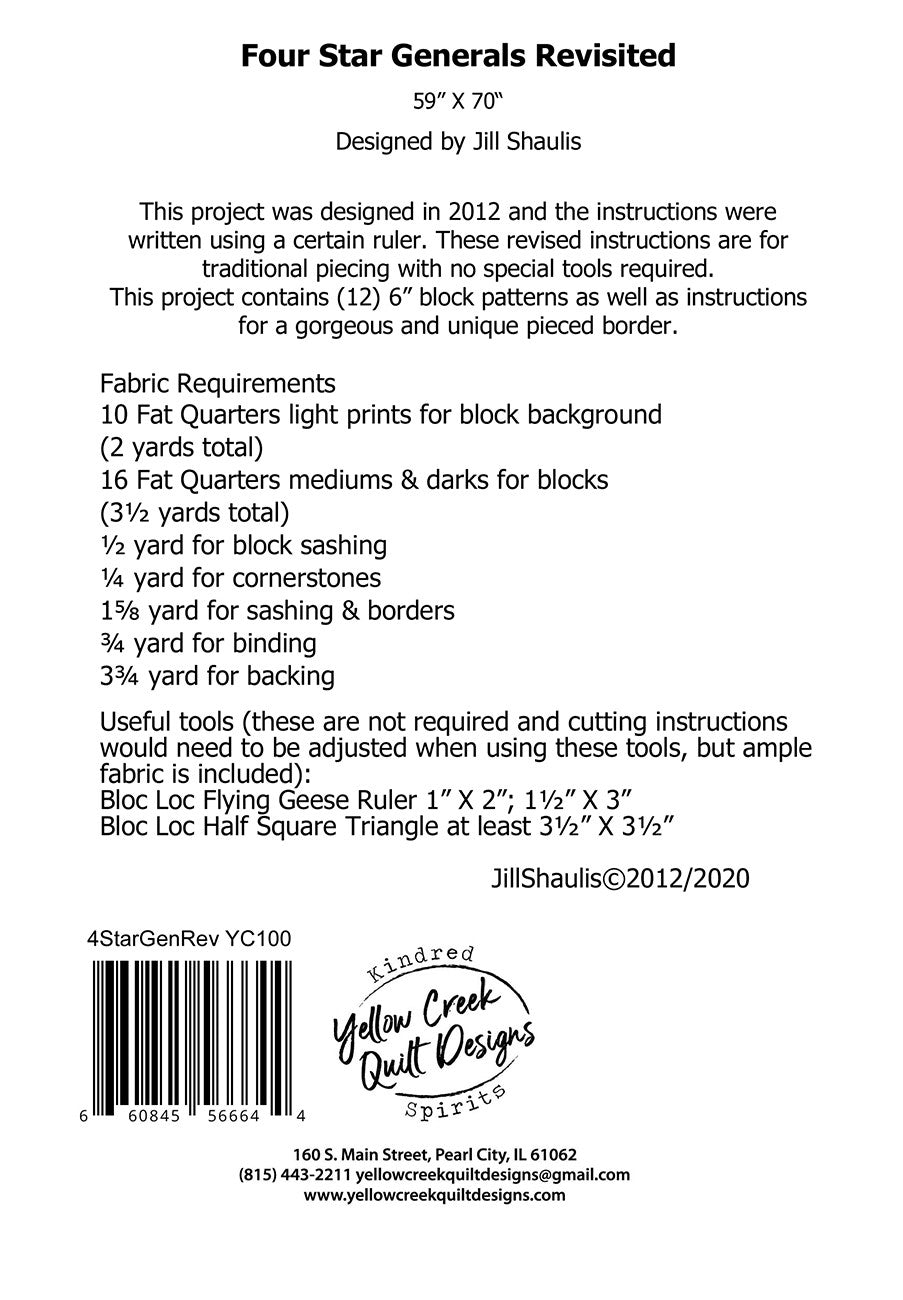 Four Star Generals Revisited