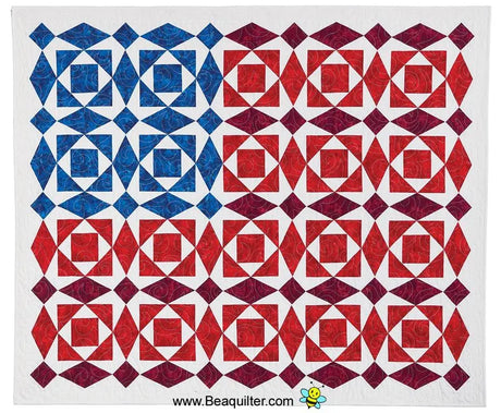 Star Spangled Banner Downloadable Pattern by Beaquilter