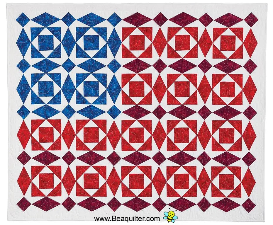 Star Spangled Banner Downloadable Pattern by Beaquilter
